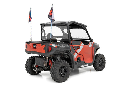 Rough Country 98262010 Vented Full Windshield | Scratch Resistant | Polaris General XP 4 1000