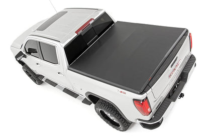 Rough Country 41308650A Soft Tri-Fold Bed Cover | 6'7" Bed | Chevy/GMC Sierra 1500 (19-26)/Silverado 1500 (19-26)