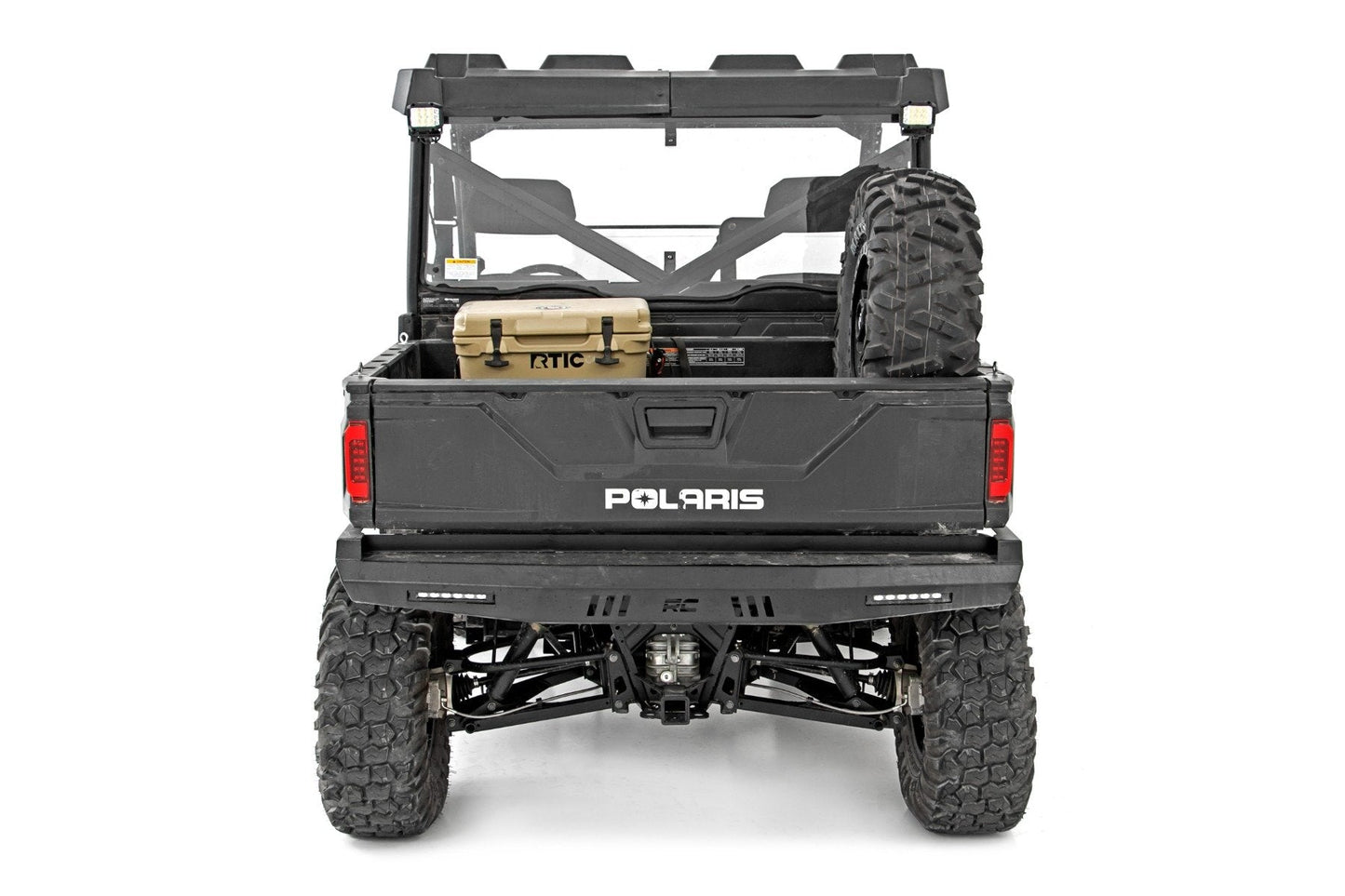 Rough Country 93145 LED Light | RR Cage Mount | 2" Black Flood Pair | Polaris Ranger 1000/Ranger XP 900/1000