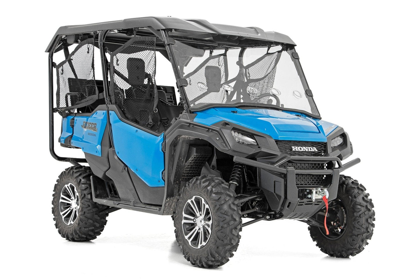 Rough Country 98262020 Vented Full Windshield | Scratch Resistant | Honda Pioneer 1000