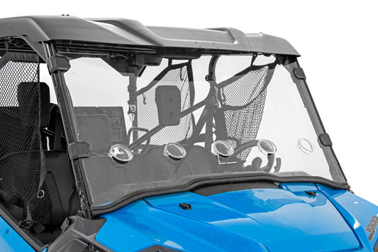 Rough Country 98262020 Vented Full Windshield | Scratch Resistant | Honda Pioneer 1000