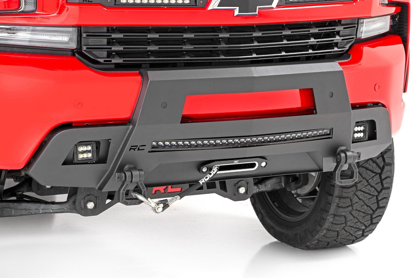 Rough Country 10805 Hidden Winch Bumper | Chevy Silverado 1500 2WD/4WD (2019-2022)