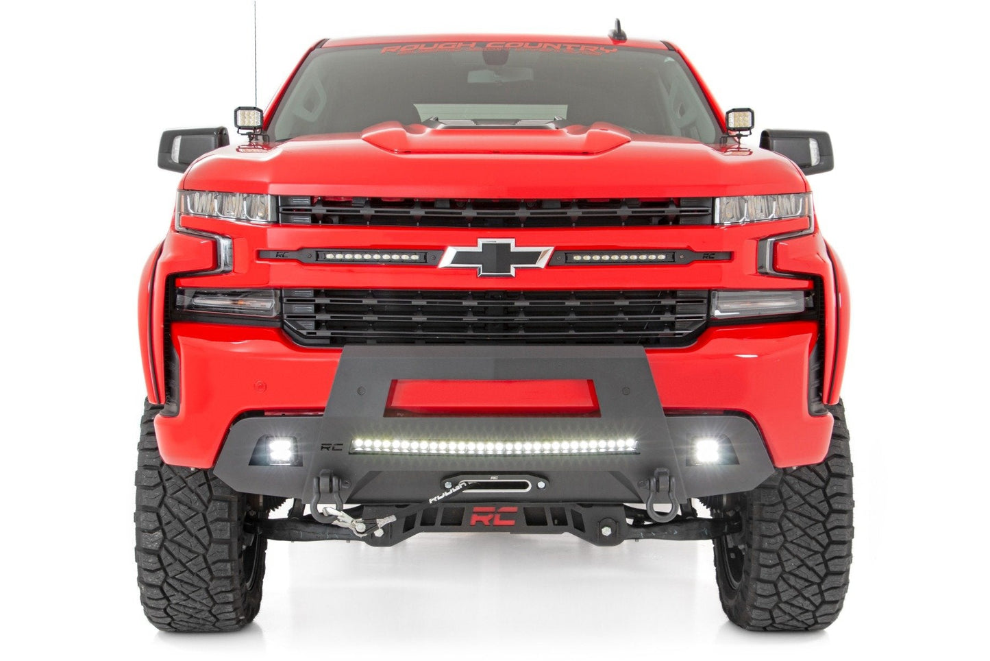 Rough Country 10805 Hidden Winch Bumper | Chevy Silverado 1500 2WD/4WD (2019-2022)