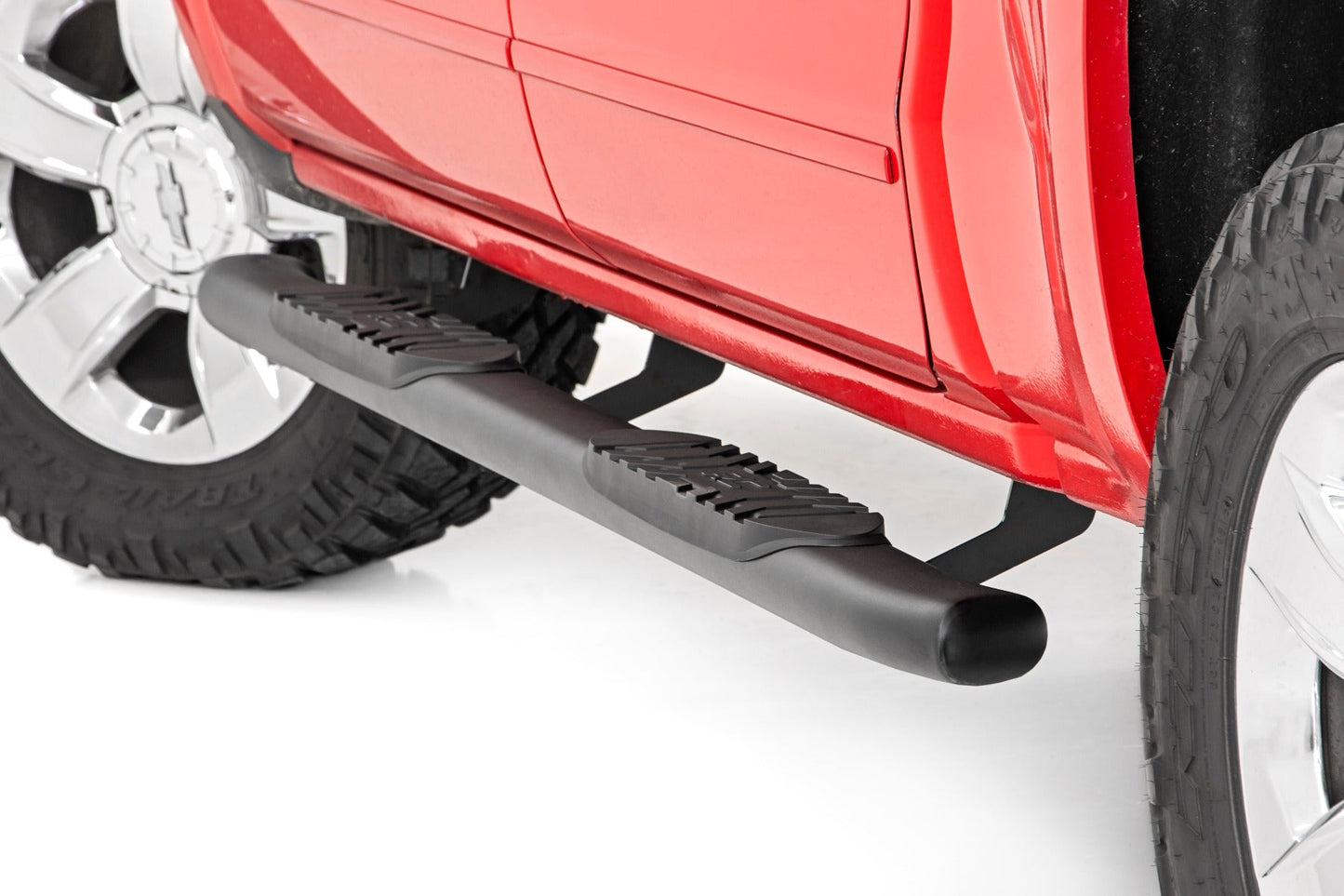 Rough Country 21001 Oval Nerf Step | Crew Cab | Chevy/GMC 1500/2500HD/3500HD (07-19 & Classic)