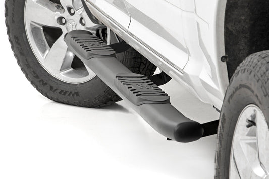 Rough Country 21003 Oval Nerf Step | Crew Cab | Black | Ram 1500/2500/3500 2WD/4WD (2010-2025 & Classic)