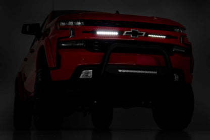 Rough Country 70410A 10 Inch Chrome Series LED Light Bar | Slim Line | Pair