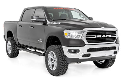 Rough Country 21004 Oval Nerf Step | Crew Cab | Black | Ram 1500 (19-26)/1500 TRX (21-24)