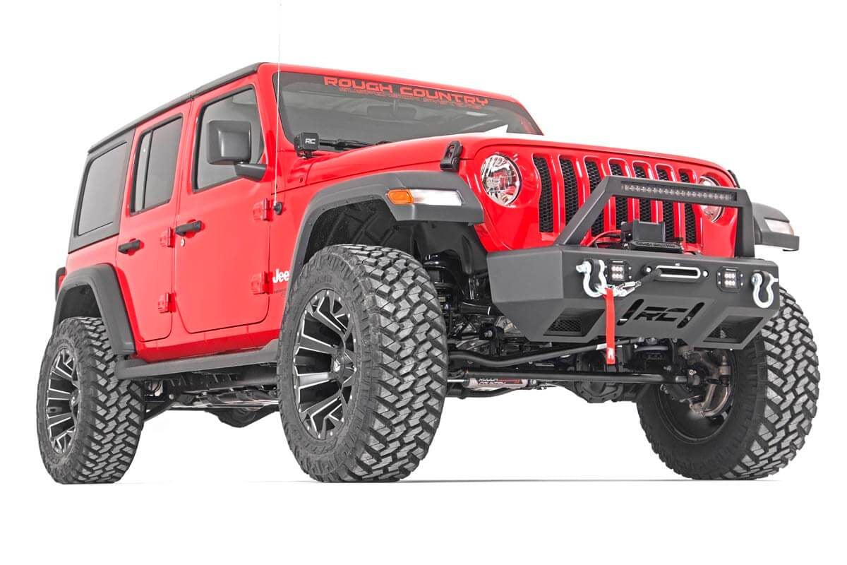 Rough Country 79570 3.5 Inch Lift Kit | C/A Drop | Stage 1 | V2 | Jeep Wrangler Unlimited (24-25)