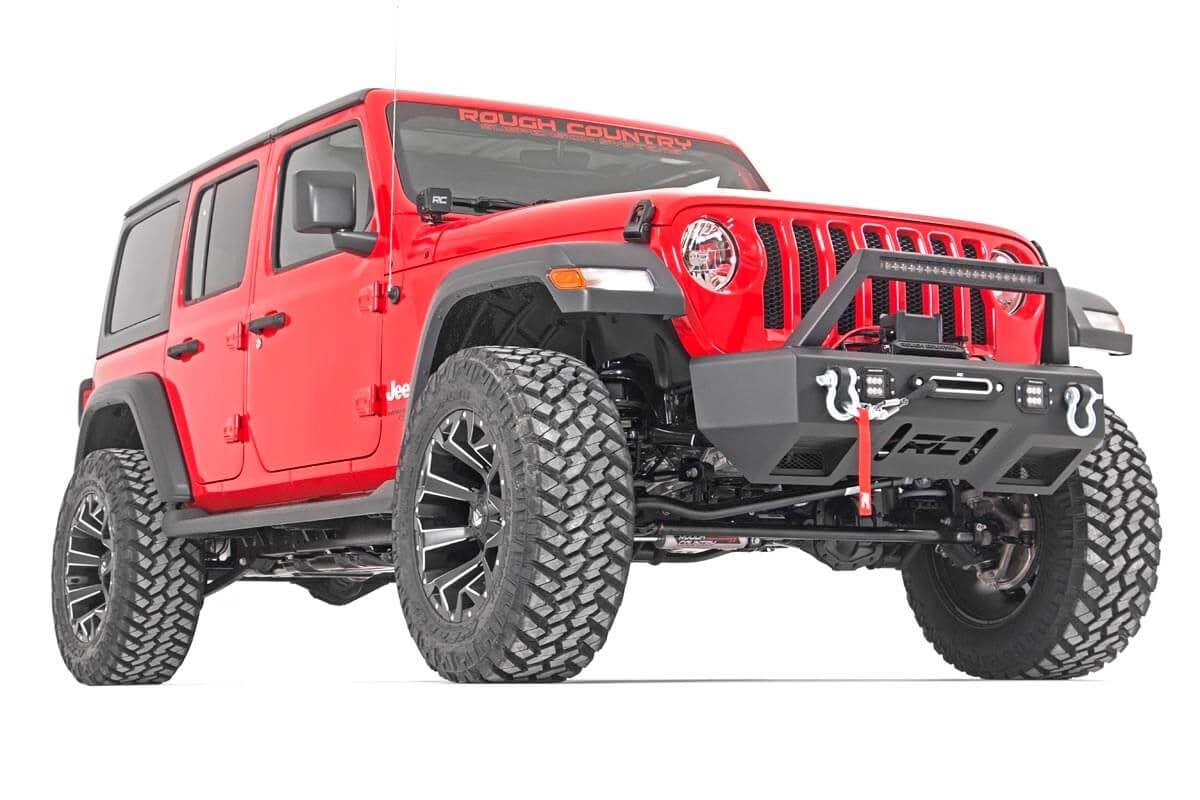Rough Country 69044 3.5 Inch Lift Kit | C/A Drop | FR D/S | M1R | Jeep Wrangler Unlimited Rubicon (18-23)