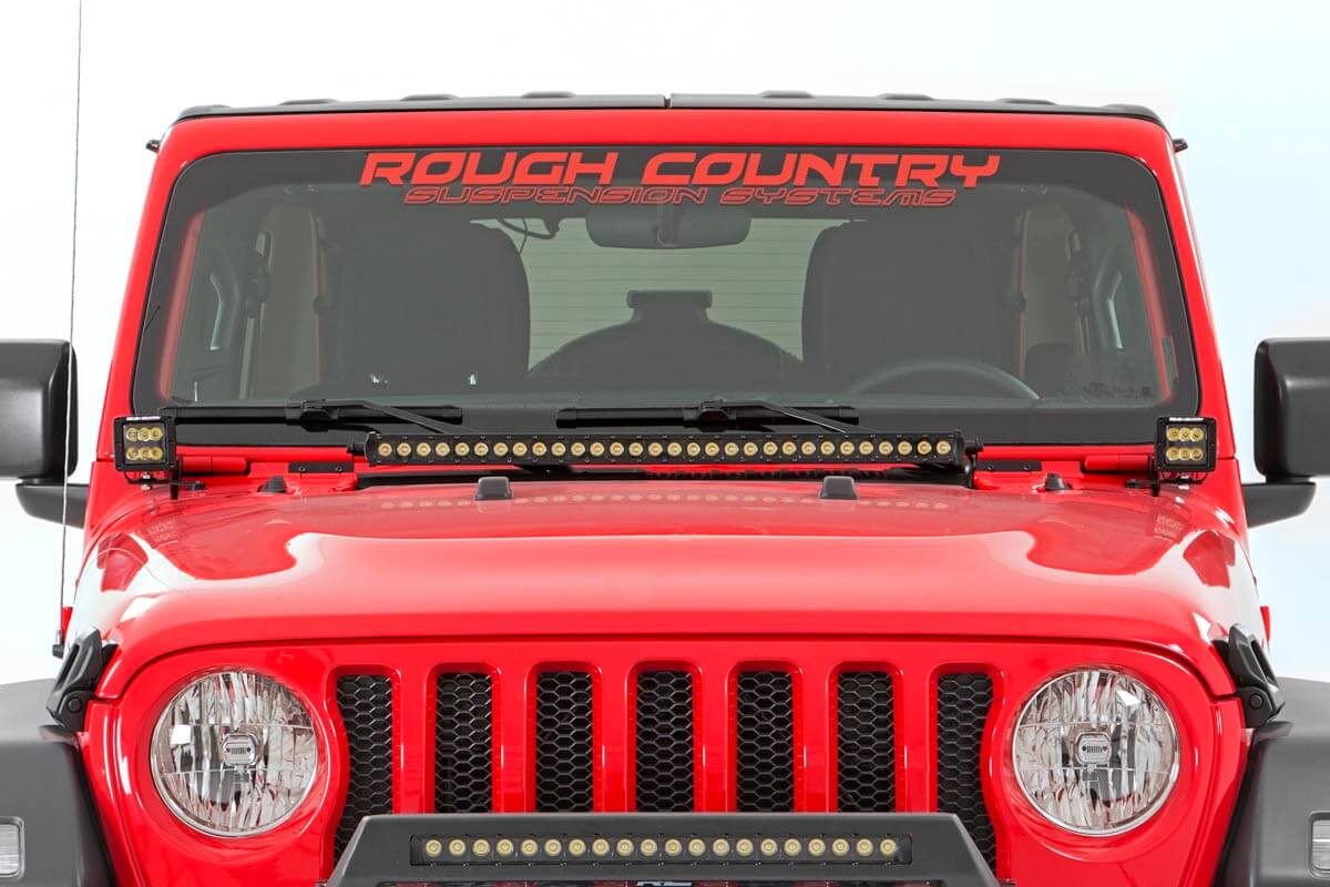 Rough Country 80054 LED Hood Kit | 30" | Spectrum Series | Jeep Gladiator JT/Wrangler JL (18-25)