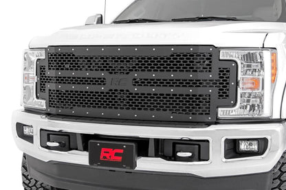 Rough Country 70213 Mesh Grille | Ford F-250/F-350 Super Duty 2WD/4WD (2017-2019)