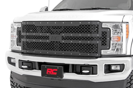 Rough Country 70213 Mesh Grille | Ford F-250/F-350 Super Duty 2WD/4WD (2017-2019)