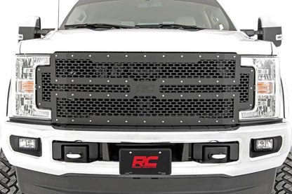 Rough Country 70213 Mesh Grille | Ford F-250/F-350 Super Duty 2WD/4WD (2017-2019)