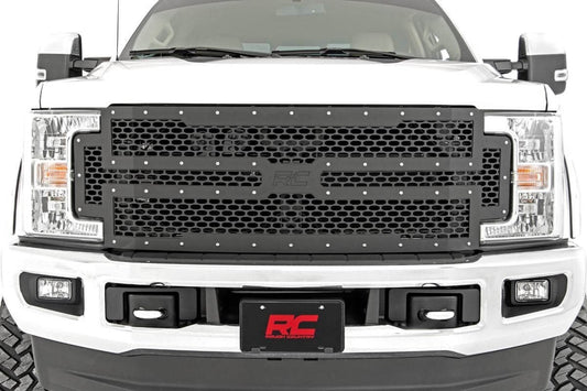 Rough Country 70213 Mesh Grille | Ford F-250/F-350 Super Duty 2WD/4WD (2017-2019)