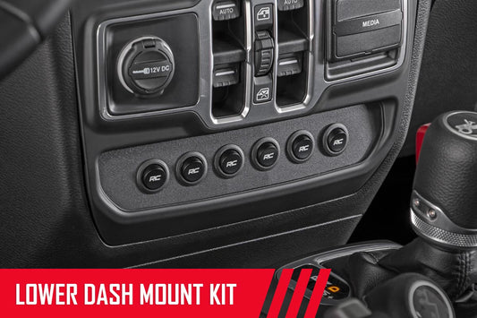 Rough Country 70964 MLC-6 | Muliple Light Controller | Lower Dash | Jeep Wrangler JL/Wrangler Unlimited (18-25)