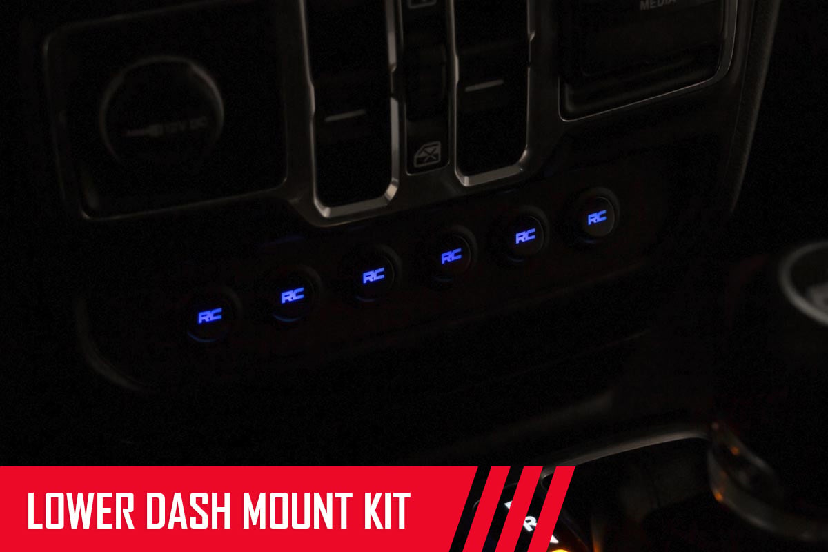 Rough Country 70964 MLC-6 | Muliple Light Controller | Lower Dash | Jeep Wrangler JL/Wrangler Unlimited (18-25)