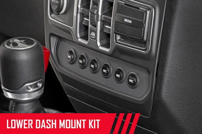 Rough Country 70964 MLC-6 | Muliple Light Controller | Lower Dash | Jeep Wrangler JL/Wrangler Unlimited (18-25)
