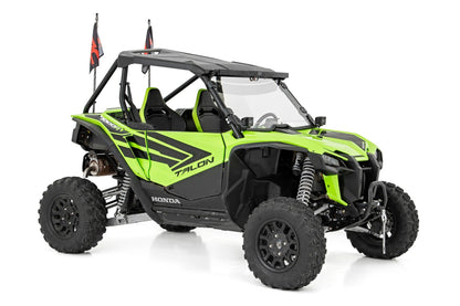 Rough Country 92039 Whip Mount | Bed |  4' Multl-Color LED Whip Pair | Honda Talon 1000