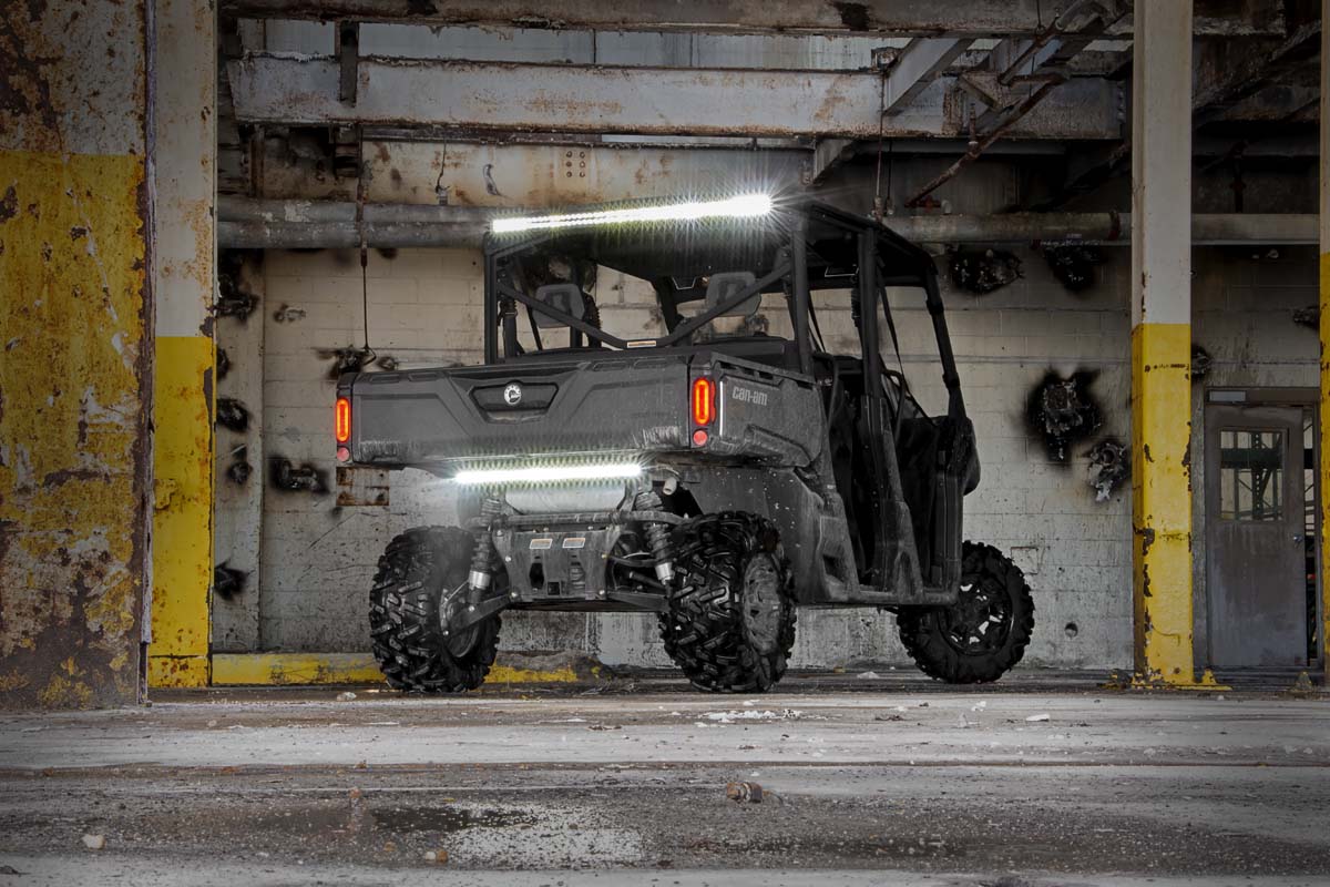 Rough Country 71019 LED Light Kit | Cab Mount | 50" Black Dual Row | Can-Am Defender MAX HD10