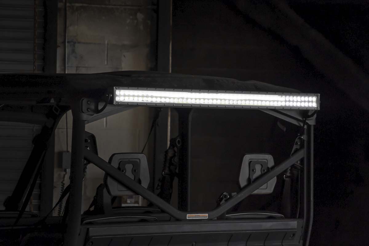 Rough Country 71019 LED Light Kit | Cab Mount | 50" Black Dual Row | Can-Am Defender MAX HD10