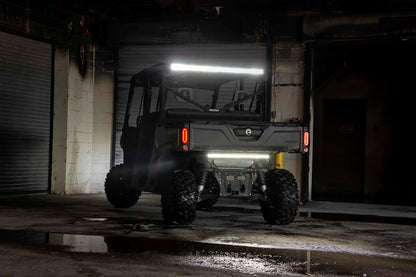 Rough Country 71019 LED Light Kit | Cab Mount | 50" Black Dual Row | Can-Am Defender MAX HD10