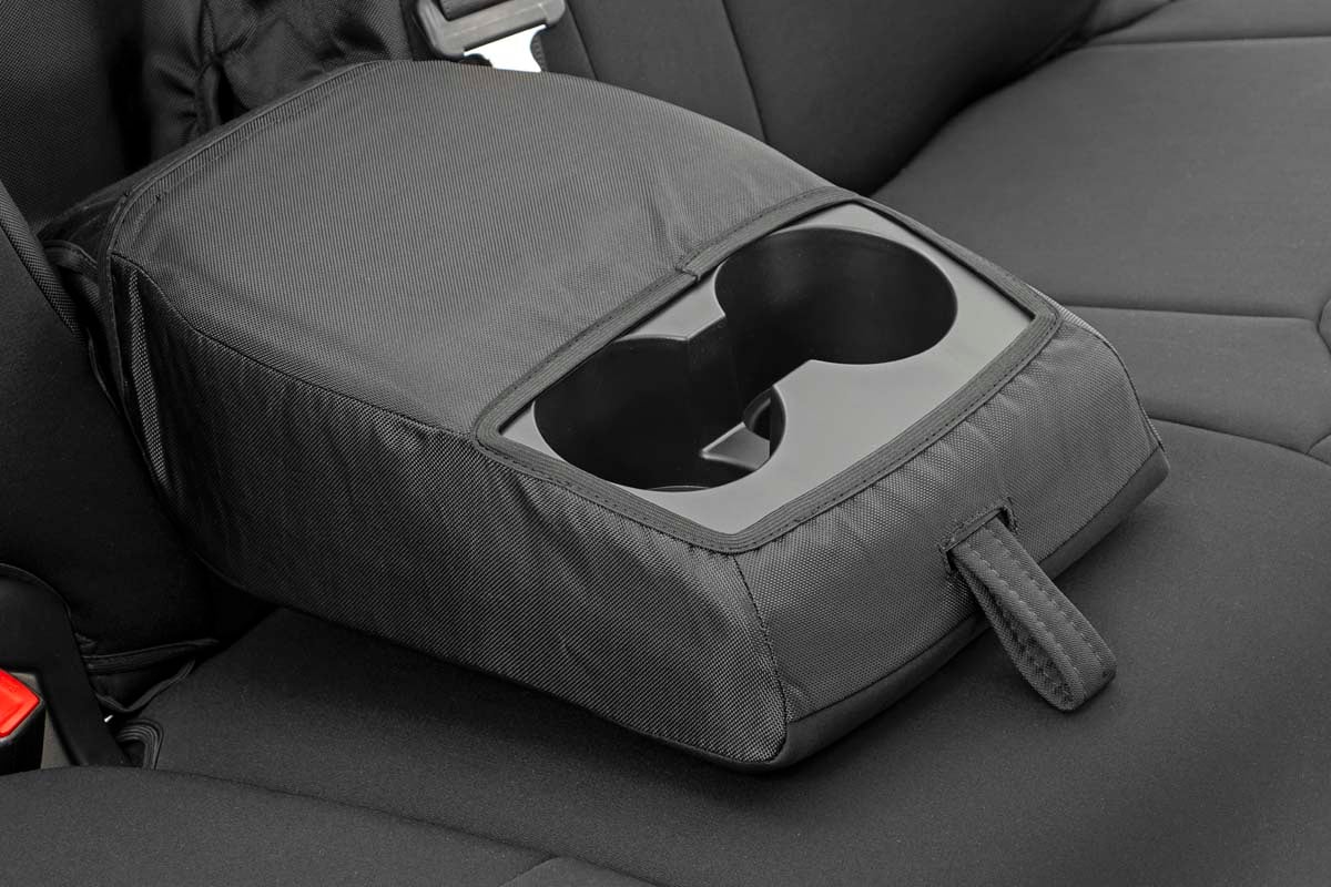 Rough Country 91027A Seat Covers | FR w/ Console Cover and Rear | Toyota Tundra 2WD/4WD (14-21)