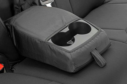 Rough Country 91027A Seat Covers | FR w/ Console Cover and Rear | Toyota Tundra 2WD/4WD (14-21)