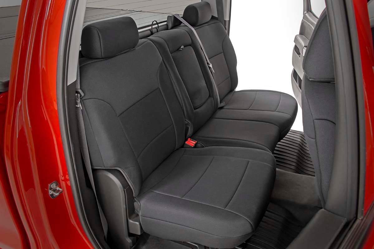 Rough Country 91025 Seat Covers | FR 40/20/40 & Rear | Chevy/GMC 1500 (14-18 & Classic)
