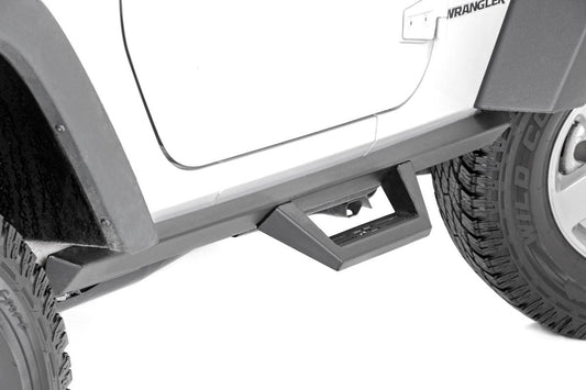 Rough Country 90763 Contoured Drop Steps | 2 Door | Jeep Wrangler JK 4WD (2007-2018)