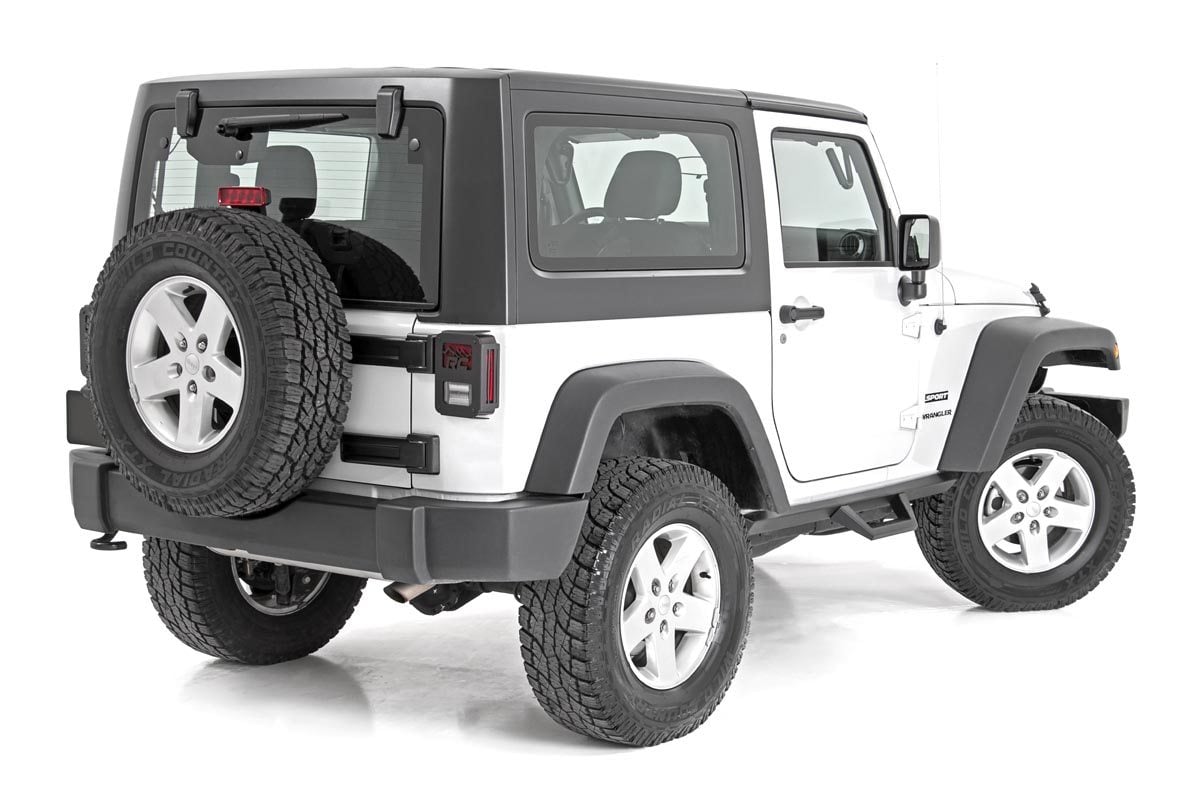 Rough Country 90763 Contoured Drop Steps | 2 Door | Jeep Wrangler JK 4WD (2007-2018)