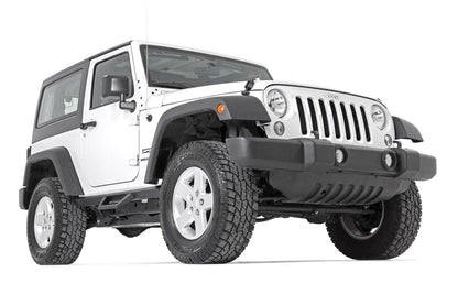 Rough Country 90763 Contoured Drop Steps | 2 Door | Jeep Wrangler JK 4WD (2007-2018)