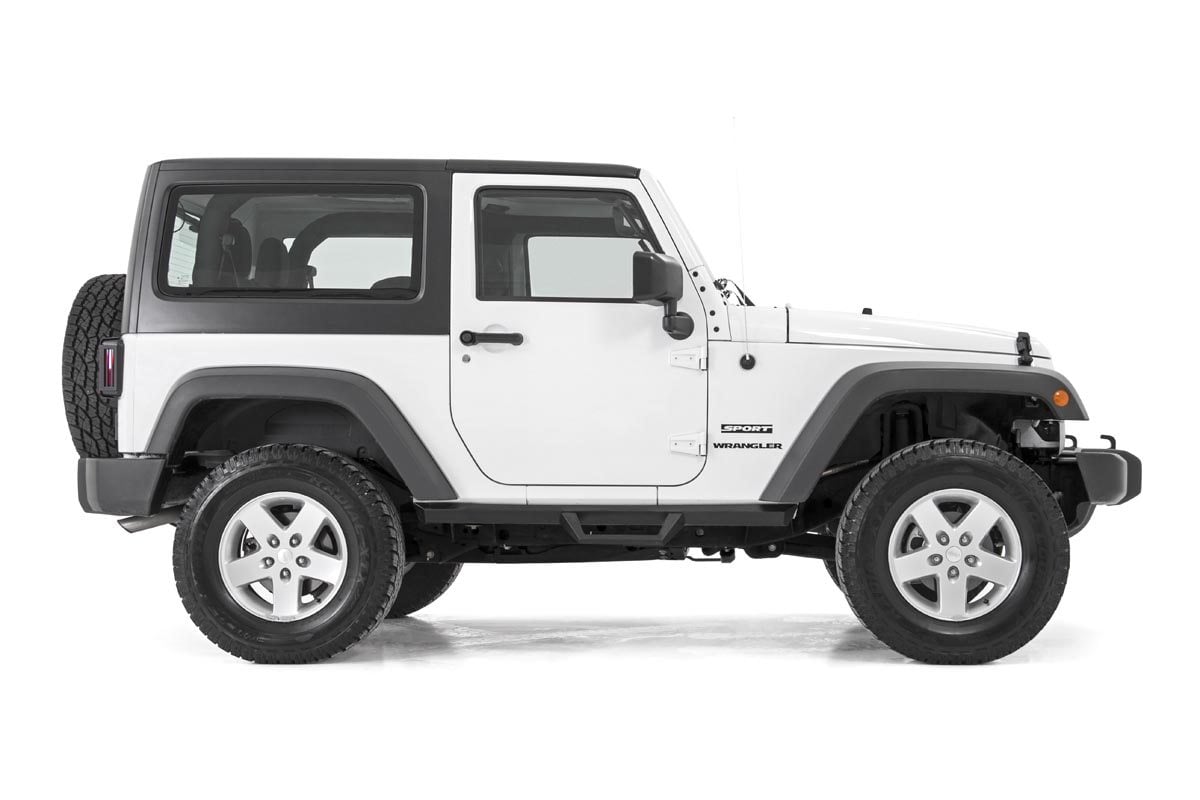 Rough Country 90763 Contoured Drop Steps | 2 Door | Jeep Wrangler JK 4WD (2007-2018)