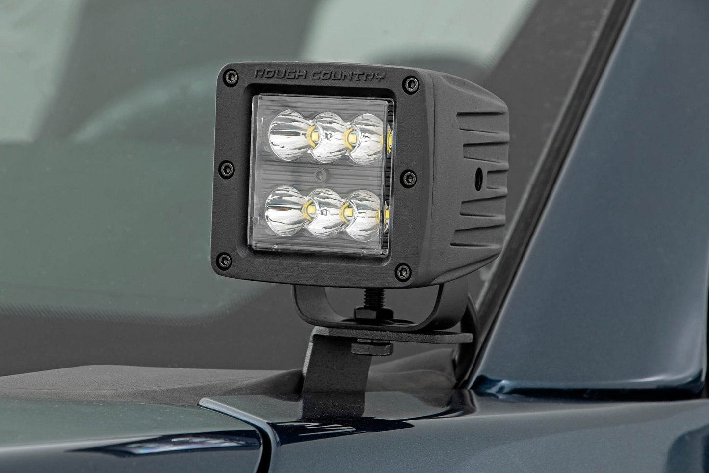 Rough Country 71029 LED Light Kit | Ditch Mount | 2" Black Pair | Flood | Ford F-150 (15-25)/F-150 Lightning (22-25)