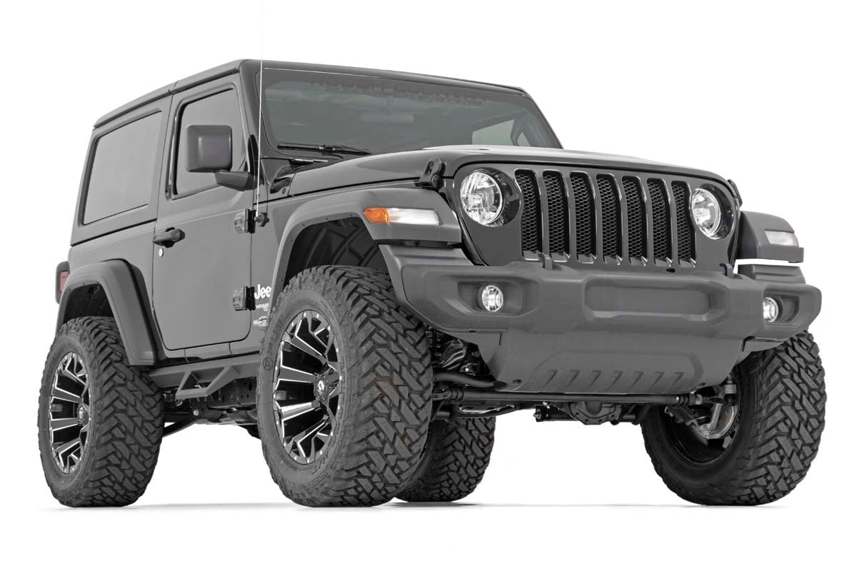 Rough Country 90761 Contoured Drop Steps | 2 Door | Jeep Wrangler JL 4WD (2018-2025)