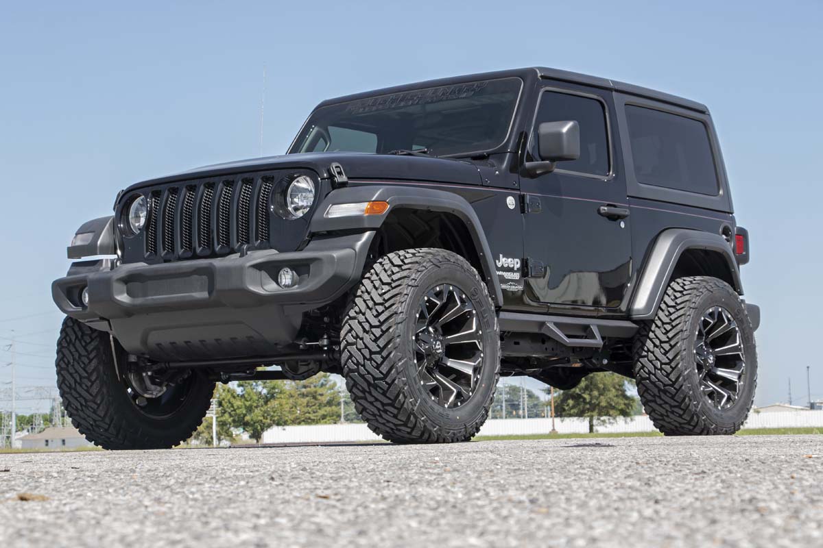 Rough Country 90761 Contoured Drop Steps | 2 Door | Jeep Wrangler JL 4WD (2018-2025)