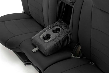 Rough Country 91029 Seat Covers | FR Bucket RR w/Arm Rest | Ram 1500 (09-18)/2500 (11-18)/3500 (11-18)