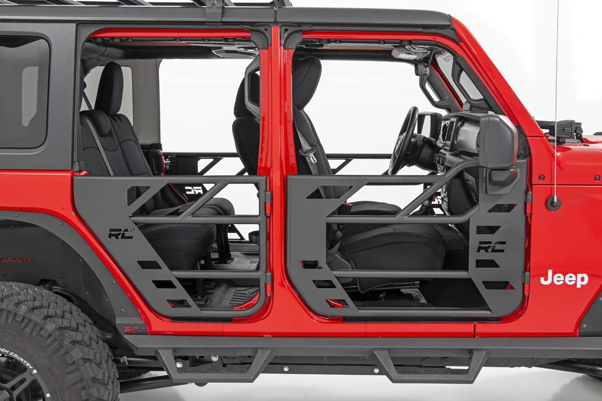 Rough Country 10618 RR Tubular Doors | Jeep Gladiator JT/Wrangler JL 4WD (2018-2025)