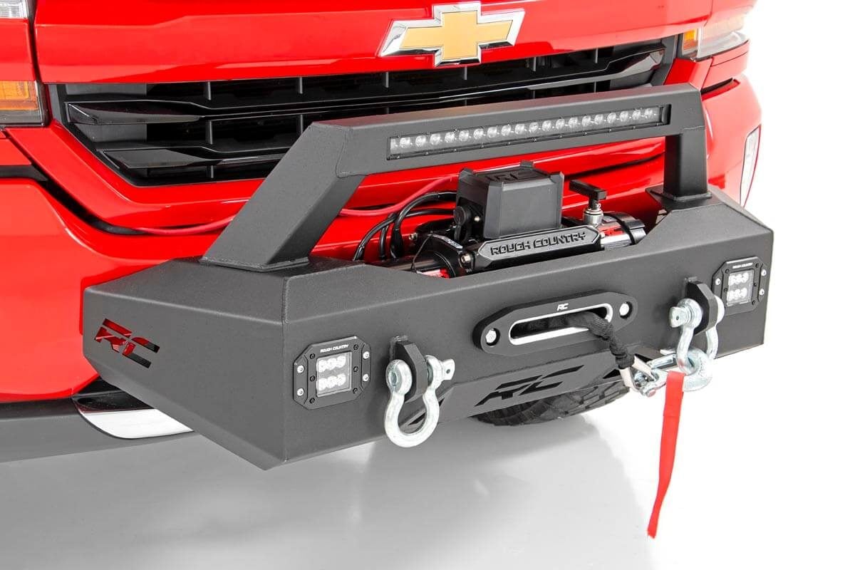 Rough Country 10761 EXO Winch Mount Kit | Chevy Silverado 1500 2WD/4WD (2007-2018 & Classic)