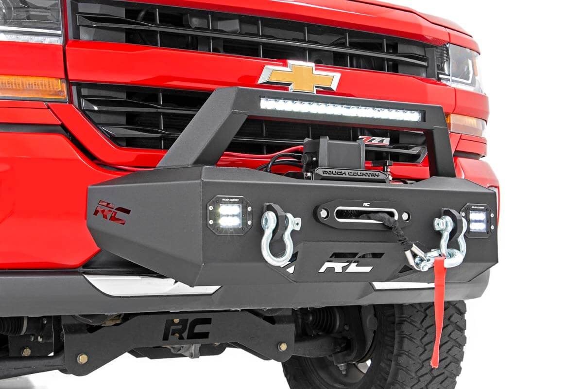 Rough Country 10761 EXO Winch Mount Kit | Chevy Silverado 1500 2WD/4WD (2007-2018 & Classic)