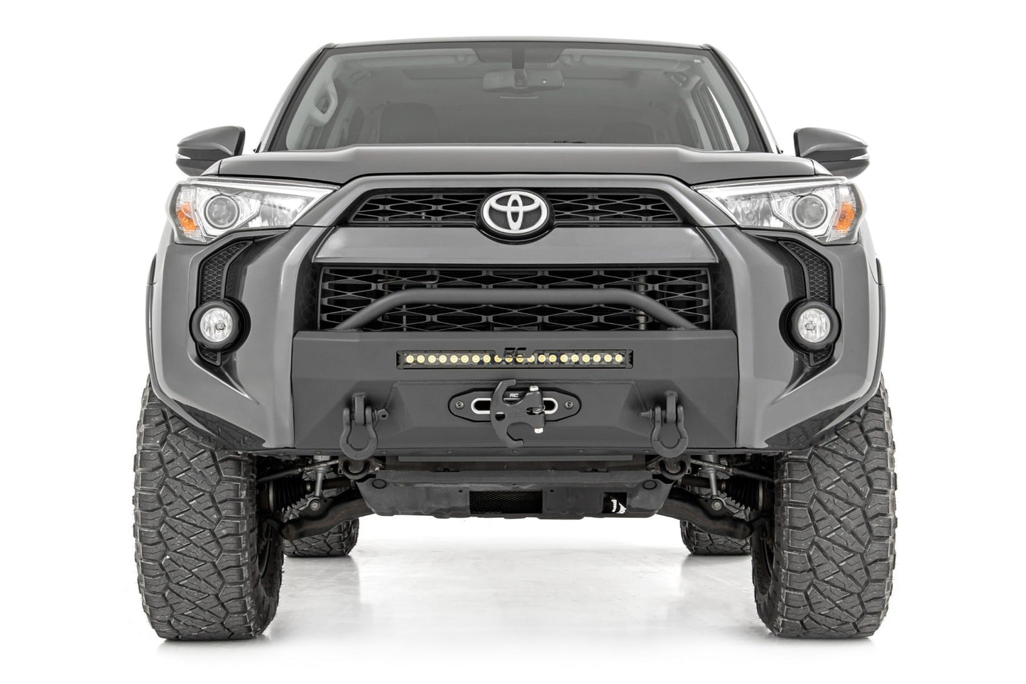Rough Country 10744 Front Bumper | Hybrid | 20" Blk LED | Toyota 4Runner 2WD/4WD (2014-2024)