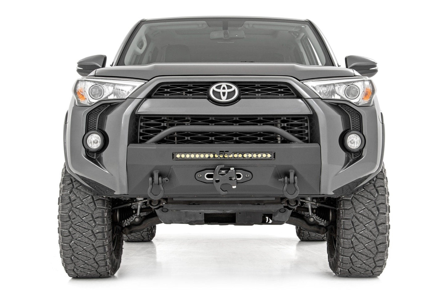 Rough Country 10745 Front Bumper | Hybrid | 20" Blk DRL | Toyota 4Runner 2WD/4WD (2014-2024)