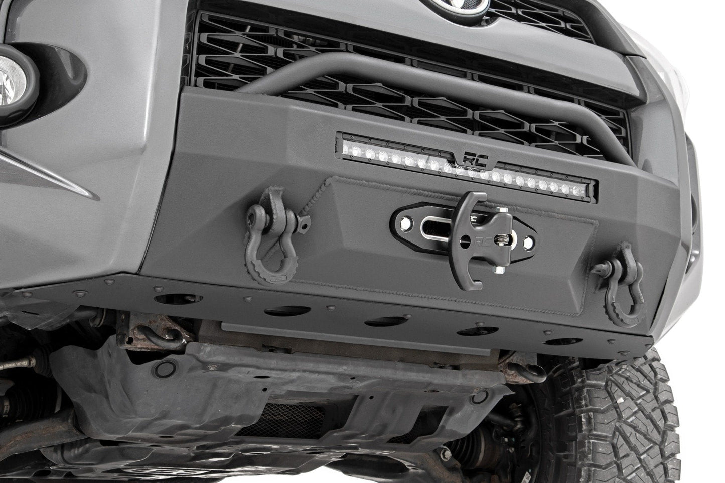 Rough Country 10744 Front Bumper | Hybrid | 20" Blk LED | Toyota 4Runner 2WD/4WD (2014-2024)