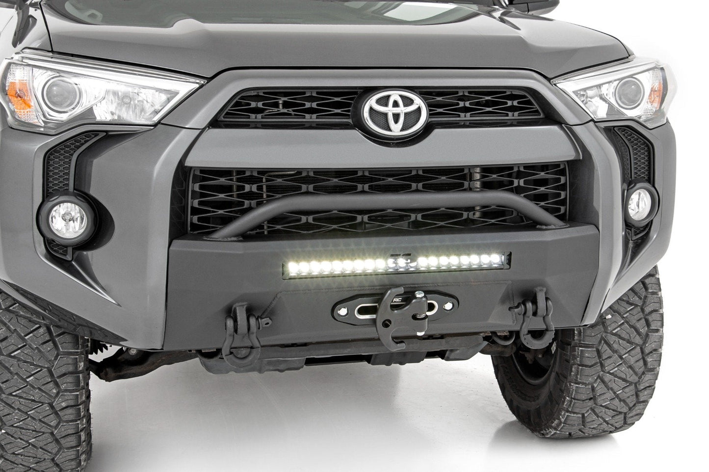 Rough Country 10744 Front Bumper | Hybrid | 20" Blk LED | Toyota 4Runner 2WD/4WD (2014-2024)