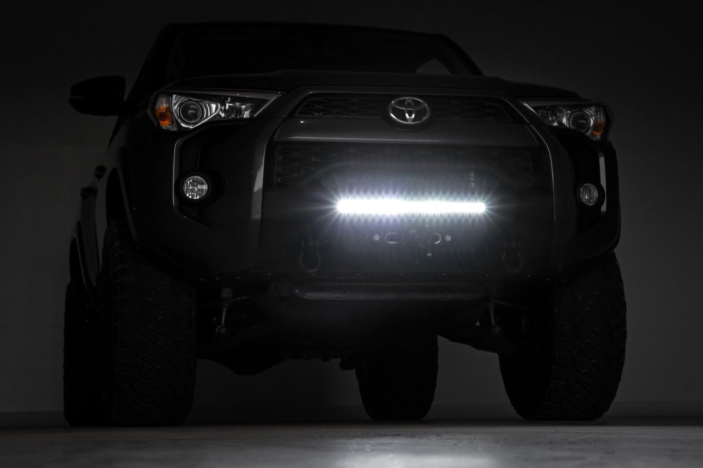 Rough Country 10745 Front Bumper | Hybrid | 20" Blk DRL | Toyota 4Runner 2WD/4WD (2014-2024)