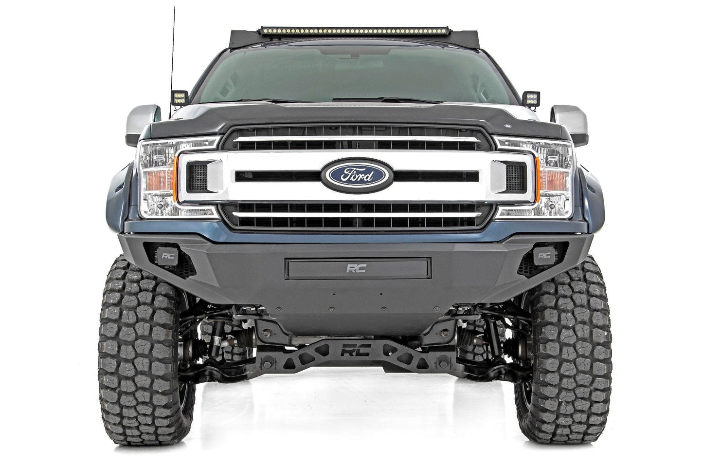 Rough Country 10756A Front Bumper | High Clearance | Skid Plate | Ford F-150 2WD/4WD (2018-2020)
