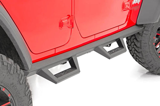 Rough Country 90769A Contoured Drop Steps | 4 Door | Jeep Wrangler JL (21-25)/Wrangler Unlimited (18-25)
