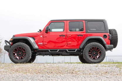 Rough Country 90769A Contoured Drop Steps | 4 Door | Jeep Wrangler JL (21-25)/Wrangler Unlimited (18-25)