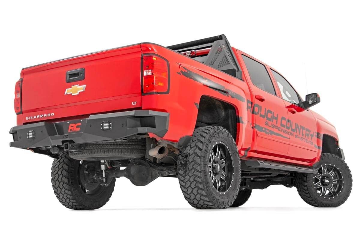 Rough Country 10773 Rear Bumper | LED | Chevy Silverado & GMC Sierra 1500 2WD/4WD (2007-2018 & Classic)