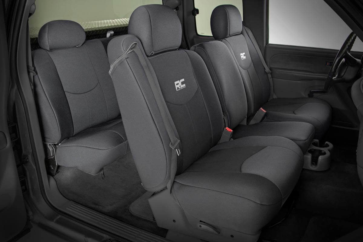 Rough Country 91019 Seat Covers | FR 40/40/20 & Rear | Chevy/GMC 1500 (99-06 & Classic)