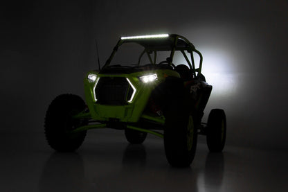 Rough Country 93107 LED Light Kit | 30 Inch | Black Series | Front Mount | Polaris RZR Turbo S4